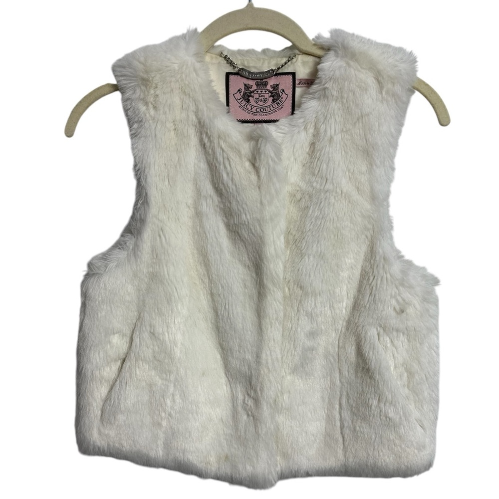 JUICY COUTURE‎ Faux Fur Vest, Size SMALL